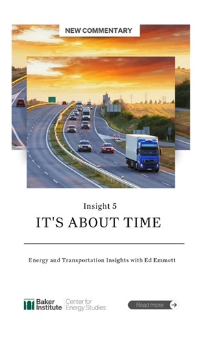 Transportation has always been an energy story. In Energy and Transportation Insights, “It’s About Time,” Ed Emmett, Fellow in Energy and Transportation at Rice University’s Center for Energy Studies, reflects on how fuels, infrastructure, and efficiency gains shaped the evolution from wagons and railroads to today’s cars and aircraft. As transportation technologies continue to change, the fuels that power them will remain central to resilience and economic performance. Link in bio. #EnergyPolic