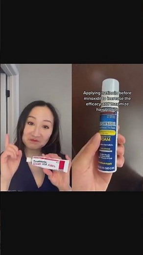 Derm Reacts to Minoxidil Use with Tretinoin #shorts