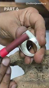 💍 Silver Ruby Ring with Diamond |Part - 06 #rubyrings #diamondring #jewelrymaking #handmadejewelry