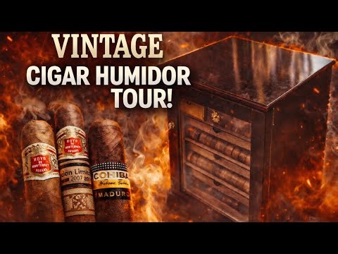 VINTAGE CUBAN CIGAR COLLECTION HUMIDOR TOUR