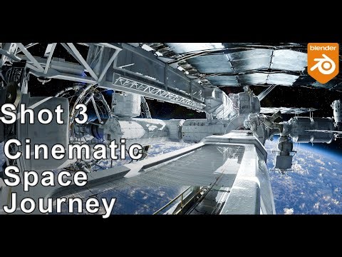 📽 Cinematic Space Journey – Shot 3 | Realistic Astronaut Scene in Blender