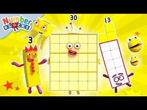Spring Sunshine Sums - The Best Yellow Characters! 💛 | Counting for Kids | ‪@Numberblocks‬