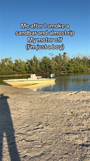 Oops #boat #sandbar #fyp | boat
