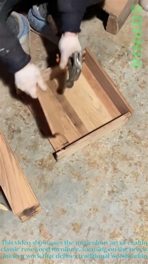Crafting Classic Rosewood Furniture Joinery in Action