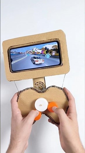 DIY Cardboard Game Controller – Play Like a Pro ] 🚘🎮 #diy #craft #creative #handmade #gaming #shorts