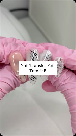 press-ons by arianne🪽 on Instagram: "Nail transfer foil tutorial + helpful tips <3 Lace transfer foils have become such a fun staple for me so here’s how I do them 🫶 #explore #nailstutorials #nailtutorial #lacenails #lacenailart #nailarttutorial #nailvideo #nailvideotutorial #custompressons #customnails"
