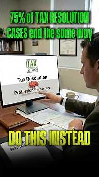 75% of Tax Resolution Cases End the Same Way. Here Is the Blueprint. #shorts
