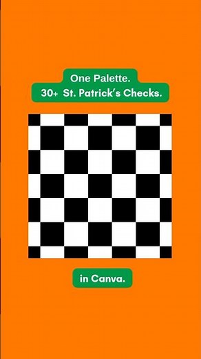 Checkered Pattern Template in Canva | One Palette Applied Get 30+ Versions