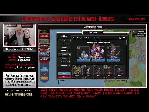 Gaarawarr's Guide to Time Gates (Revisited) | Idle Champions | D&D