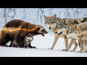 Wolverine vs Wolf Pack | The Most Fearless Animal Alive Faces Wolves Alone