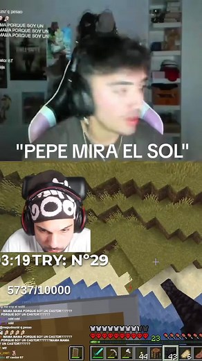 Divertido meme de 'PEPE MIRA EL SOL' en Minecraft