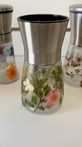 Salt and Pepper Grinders, Seasoning Grinders, Kitchen Decor, Floral Home Decor, Kitchen Grinders, Salt Pepper Shakers - Etsy