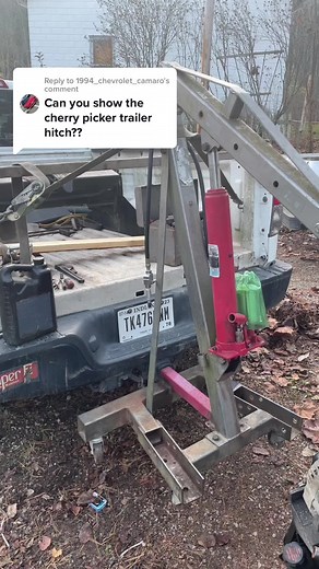 Receiver Hitch Cherry Picker Setup for Easy Transport