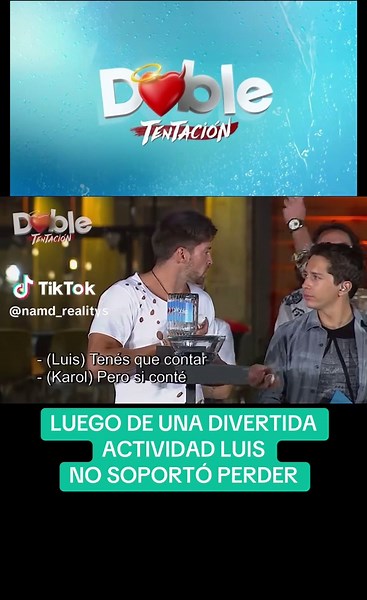 Luis y su reacción tras perder en el reality chileno