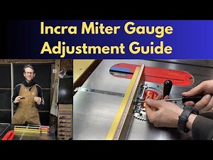 Incra Miter Gauge Adjustments - Squaring/Angles/Measuring Tape/etc (In A Close Up View)