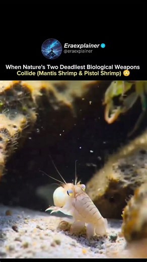 eraexplainer | a tide pool encounter, both the mantis shrimp and pistol shrimp rely on extreme speed and physics. The mantis shrimp strikes with one of... | Instagram