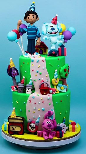 Blue's Clues Birthday Celebration | Cake Baking Video