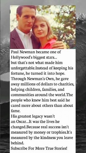 Paul Newman's Greatest Legacy Wasn't Hollywood... It Was Kindness