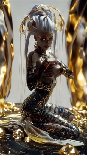 Digital Woman's Stunning Poses: Get Ready for a Visual Feast! #shorts