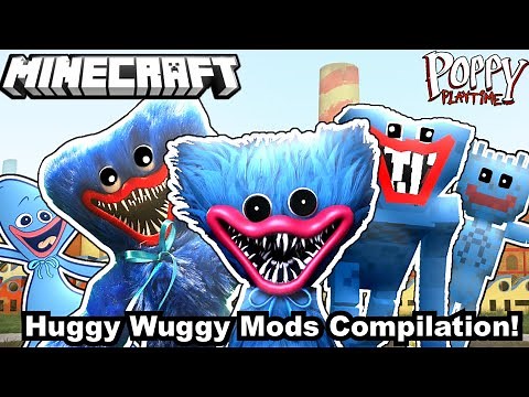 The BEST HUGGY WUGGY MODS in MINECRAFT COMPILATION! (Poppy Playtime Minecraft Comp.)