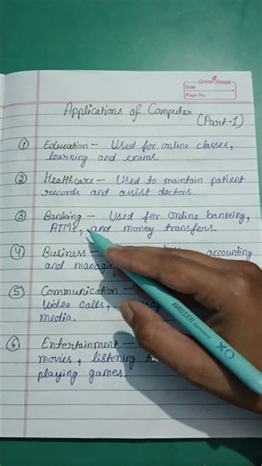 Applications of Computer Part 1 | Uses of Computer | Computer Basics #shorts