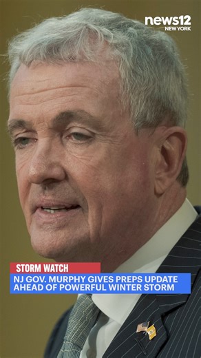 WATCH LIVE: NJ Gov. Murphy delivers update on preparations ahead of the powerful incoming winter storm - https://bit.ly/N12NYWatchNow | News 12