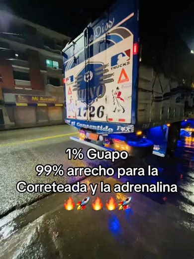 Camioneros ecuatorianos listos para el correteo