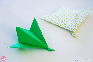 Origami Leaf Tutorial - Easy - Paper Kawaii