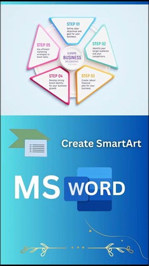 how to add smartart in word #words #msoffice #shorts