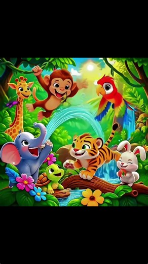 Welcome to Little Jungle Stories – Wild Adventures Begin! 🌿🐘🐒#littlejunglestories #jungleadventure