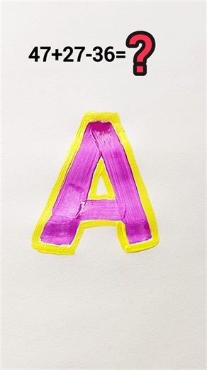 A letter acrylic painting for beginners #letter #painting #viral #shorts #colors