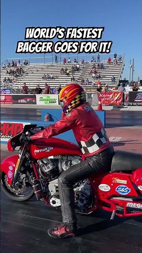 World's Fastest Harley Bagger Goes for it!