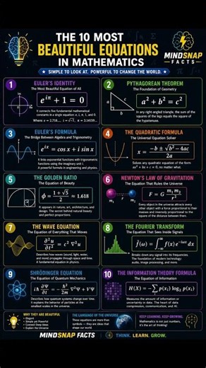 Which of these 10 beautiful equations is your favorite?