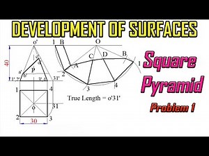 Development of Surface of Pyramid_Problem 1