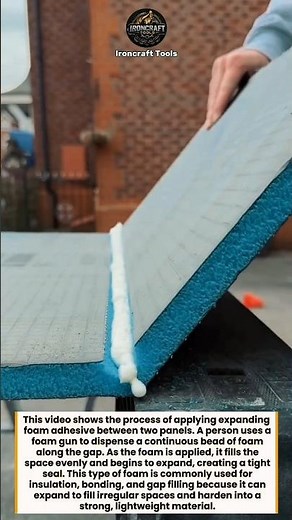 Expanding Foam Seal Trick #DIY #Construction #Tools
