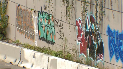 Suspected taggers caught on camera along I-5 as graffiti issues persist in Seattle