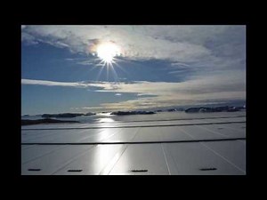 Day and night combination at Antarctica timelapse video