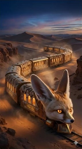 This Fennec Fox Turns Into a Train and Never Stops Looping #shorts #fennecfox