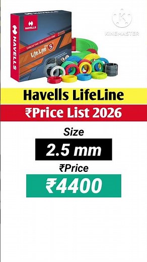 Havells Wire Price List 2026 | 0.5mm to 6mm Electric Wire Rates ⚡