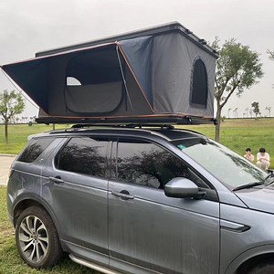 [Hot Item] Waterproof Vehicle Pop-up Roof Top Tent Camping Tent Fabric Upgrade Rooftop Tent with Roof Rack