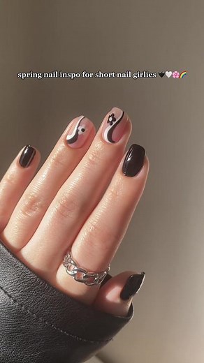 i’m in my short nail era rn and all I can say is, i’m enjoying every bit of it 🥹🖤🌸🌱 #nailtutorial #gelnails #nailtok #nailart #naildesigns #nailinspo #diynails #springnails #easynailart #blackandwhite #shortnails #shortnailsideas #squarenails #naturalnails #fyp #CapCut