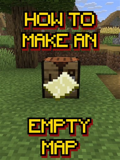 Learn how to craft an Empty Map in Minecraft. You use it to create a new map and start exploring your world. You will need (check out our videos if you haven’t crafted them yet): - a compass You will learn: - How to craft paper - How to craft an empty map Like, love, follow and subscribe for more quick Minecraft tips and beginner guides. #minecraft #minecrafttutorial #beginners #gaming #tutorial