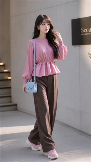 “Korean Girl Outfit 😍 Tall Beauty Look You’ll Love 💗✨”