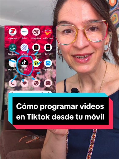 Cómo programar videos en Tiktok desde tu móvil con la app Tiktok Studio #aprendecontiktok #tiktokstudio #programarvideos