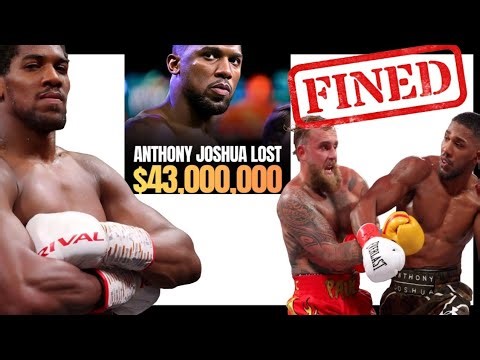 BIZARRE 🥊 ALERT: "FINED $43 MIL" ANTHONY JOSHUA DOCKED AFTER MASSIVE PAYDAY & JAKE PAUL KO VICTORY