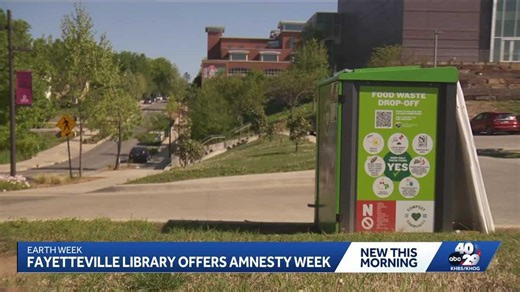 Fayetteville Public Library hosting Earth Week amnesty program
