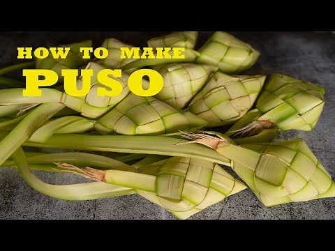 HOW TO MAKE 'PUSO' - FILIPINO HANGING RICE.
