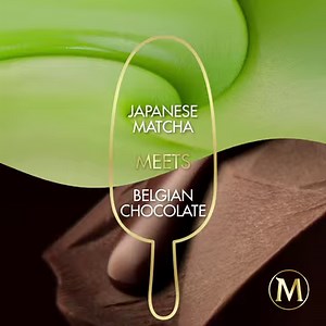 Magnum invites you to reimagine a whole new state of pleasure within every bite with the all-new Magnum Matcha. Experience the perfect balance between the authentic, Japanese-inspired Matcha ice cream and Magnum's signature cracking chocolate made from 100% Belgian chocolate for your true to pleasure moments. | Magnum