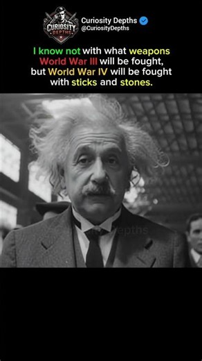 What Albert Einstein Said About World War III #shorts