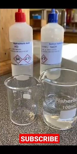 Acid and Base Reaction (NaOH+HCl=NaCl+H20)